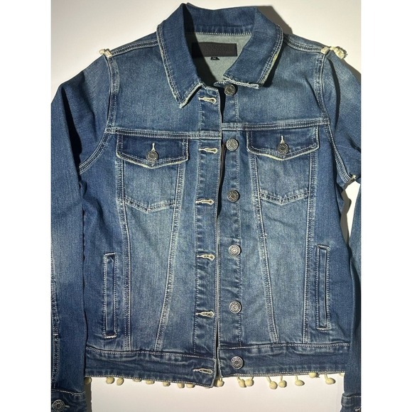 Rock & Roll Denim Jacket Women's SZ M NWT - Picture 4 of 8